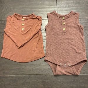 Kate Quinn KQ lot of 2 onesie and shirt size 3-6 months infant baby